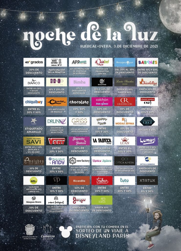 comercios noche de la luz huercal overa